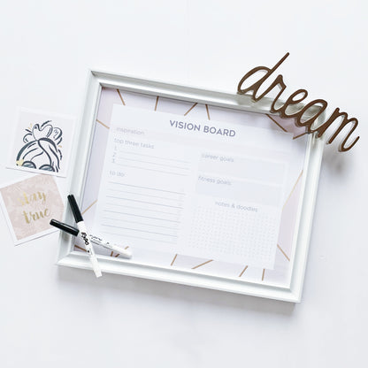 She Designed a Life She Loved DIY Vision Board for Home Office